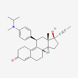 molecular formula C31H39NO2 B1231973 Toripristone CAS No. 91935-26-1
