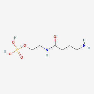 molecular formula C6H15N2O5P B1231975 gamma-Aminobutyrylethanolamine phosphate CAS No. 75821-94-2