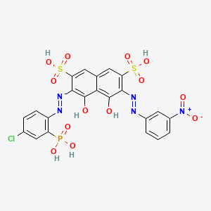 molecular formula C22H15ClN5O13PS2 B12319754 Chlorophosphonazo mN 