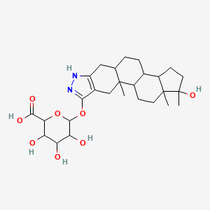 3-Hydroxystanozolol glucuronide (Qualitative)