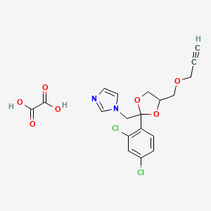 1-[[2-(2,4-Dichlorophenyl)-4-(prop-2-ynoxymethyl)-1,3-dioxolan-2-yl]methyl]imidazole;oxalic acid