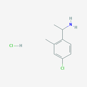 1-(4-Chloro-2-methylphenyl)ethanamine;hydrochloride