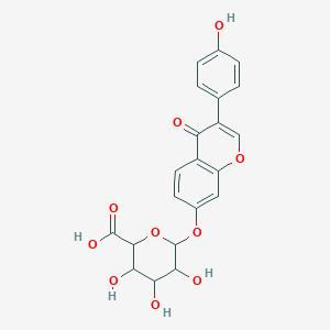 molecular formula C21H18O10 B12319827 3,4,5-Trihydroxy-6-[3-(4-hydroxyphenyl)-4-oxochromen-7-yl]oxyoxane-2-carboxylic acid 