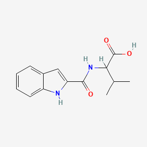 molecular formula C14H16N2O3 B12319934 N-(1H-indol-2-ylcarbonyl)valine 