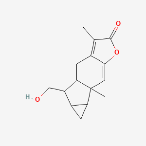 13-(Hydroxymethyl)-4,9-dimethyl-6-oxatetracyclo[7.4.0.03,7.010,12]trideca-3,7-dien-5-one