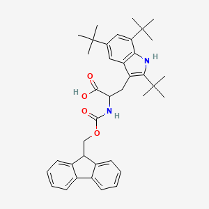 (2S)-2-({[(9H-fluoren-9-yl)methoxy]carbonyl}amino)-3-(2,5,7-tri-tert-butyl-1H-indol-3-yl)propanoic acid