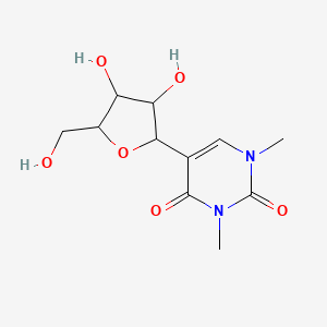 5-[3,4-Dihydroxy-5-(hydroxymethyl)oxolan-2-yl]-1,3-dimethylpyrimidine-2,4-dione