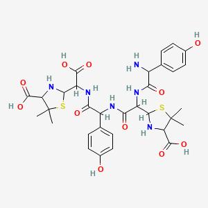 molecular formula C32H40N6O11S2 B12319973 Amoxicillin Dimer (penicilloic acid form) 