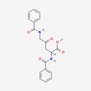 Methyl 2,5-dibenzamido-4-oxopentanoate