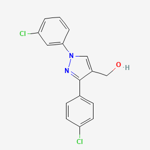 (1-(3-Chlorophenyl)-3-(4-chlorophenyl)-1H-pyrazol-4-YL)methanol