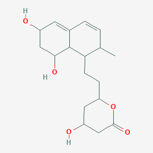 6-[2-(6,8-Dihydroxy-2-methyl-1,2,6,7,8,8a-hexahydronaphthalen-1-yl)ethyl]-4-hydroxyoxan-2-one