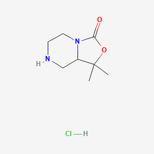 1,1-dimethyl-6,7,8,8a-tetrahydro-5H-[1,3]oxazolo[3,4-a]pyrazin-3-one;hydrochloride