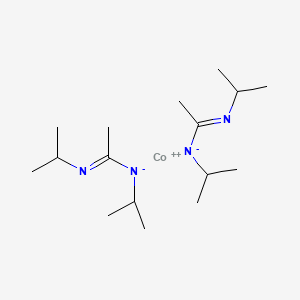 molecular formula C16H34CoN4 B12320152 Bis(N,N'-di-i-propylacetamidinato) cobalt(II) 