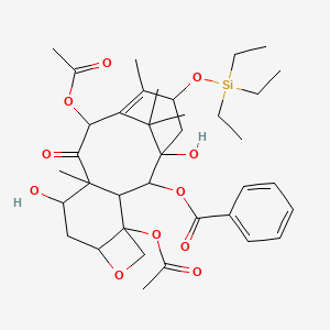 (4,12-Diacetyloxy-1,9-dihydroxy-10,14,17,17-tetramethyl-11-oxo-15-triethylsilyloxy-6-oxatetracyclo[11.3.1.03,10.04,7]heptadec-13-en-2-yl) benzoate