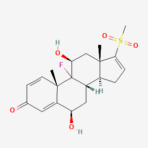 molecular formula C20H25FO5S B1232017 Fpl 66366XX CAS No. 119262-77-0