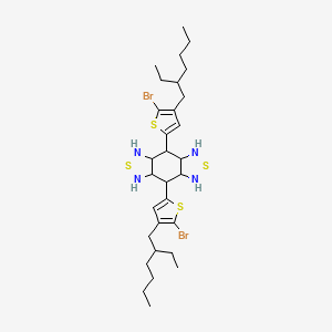 molecular formula C30H46Br2N4S4 B12320210 4,8-Bis(5-bromo-4-(2-ethylhexyl)thiophen-2-yl)benzo[1,2-c 