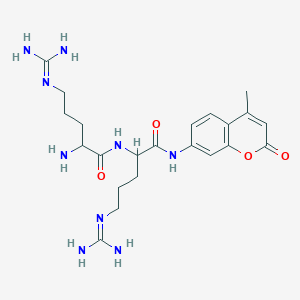 molecular formula C22H33N9O4 B12320218 H-DL-Arg-DL-Arg-AMC 