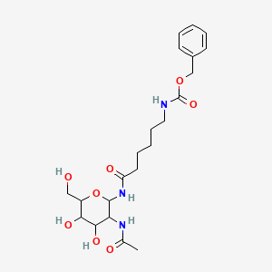 benzyl N-[6-[[3-acetamido-4,5-dihydroxy-6-(hydroxymethyl)oxan-2-yl]amino]-6-oxohexyl]carbamate