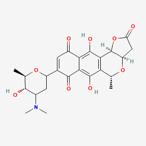molecular formula C24H27NO9 B1232025 Mederrhodin A CAS No. 97413-41-7
