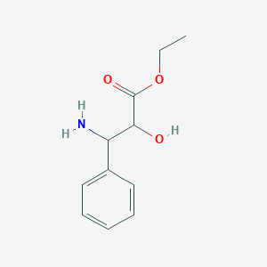 molecular formula C11H15NO3 B12320258 Ethyl 3-amino-2-hydroxy-3-phenylpropanoate 