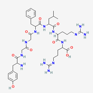 molecular formula C40H61N13O9 B12320259 H-Tyr-gly-gly-phe-leu-arg-arg-OH 