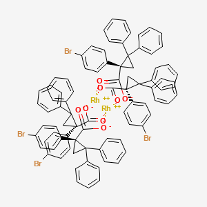 Tetrakis[(R)-(-)-[(1R)-1-(4-bromophenyl)-2,2-diphenylcyclopropanecarboxylato]dirhodium(II)