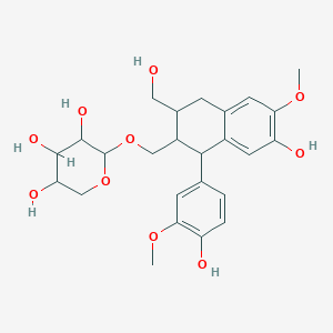 2-[[7-Hydroxy-1-(4-hydroxy-3-methoxyphenyl)-3-(hydroxymethyl)-6-methoxy-1,2,3,4-tetrahydronaphthalen-2-yl]methoxy]oxane-3,4,5-triol