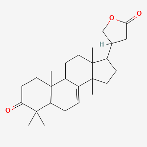 4-(4,4,10,13,14-Pentamethyl-3-oxo-1,2,5,6,9,11,12,15,16,17-decahydrocyclopenta[a]phenanthren-17-yl)oxolan-2-one