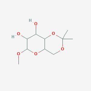 6-Methoxy-2,2-dimethyl-4,4a,6,7,8,8a-hexahydropyrano[3,2-d][1,3]dioxine-7,8-diol