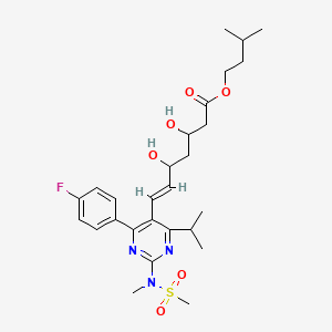 molecular formula C27H38FN3O6S B12320368 Rosuvastatin Isoamy Ester 