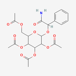 [3,4,5-Triacetyloxy-6-(2-amino-2-oxo-1-phenylethoxy)oxan-2-yl]methyl acetate