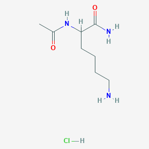 2-acetamido-6-aminohexanamide;hydrochloride