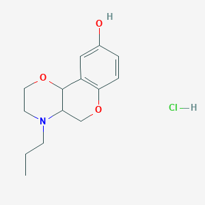 4-propyl-3,4a,5,10b-tetrahydro-2H-chromeno[4,3-b][1,4]oxazin-9-ol;hydrochloride