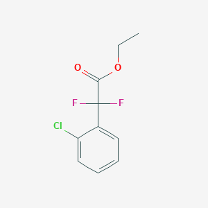 molecular formula C10H9ClF2O2 B12320435 Ethyl 2-(2-chlorophenyl)-2,2-difluoroacetate 