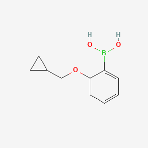 molecular formula C10H13BO3 B1232053 2-(环丙基甲氧基)苯硼酸 CAS No. 1050510-36-5