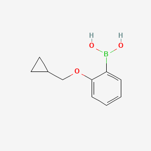 molecular formula C10H13BO3 B1232053 Ácido 2-(ciclopropilmetoxi)fenilborónico CAS No. 1050510-36-5