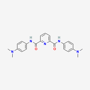 N2,N6-bis[4-(dimethylamino)phenyl]pyridine-2,6-dicarboxamide