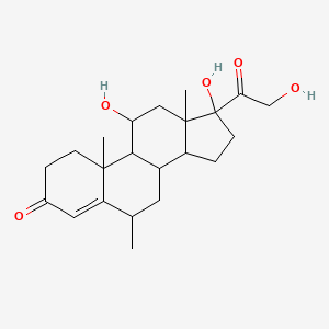 11,17-dihydroxy-17-(2-hydroxyacetyl)-6,10,13-trimethyl-2,6,7,8,9,11,12,14,15,16-decahydro-1H-cyclopenta[a]phenanthren-3-one