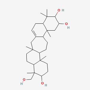 (1S,6R,8S,9R,11R,12S,15S,16R,19R,20S,21R)-20-(hydroxymethyl)-1,7,7,11,16,20-hexamethylpentacyclo[13.8.0.0^{3,12.0^{6,11.0^{16,21]tricos-3-ene-8,9,19-triol