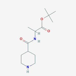 Tert-butyl 2-(piperidine-4-carbonylamino)propanoate