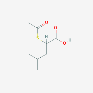 2-(Acetylsulfanyl)-4-methylpentanoic acid