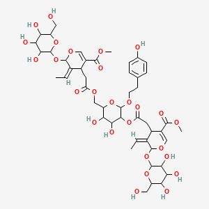 methyl (5Z)-5-ethylidene-4-[2-[[5-[2-[(3Z)-3-ethylidene-5-methoxycarbonyl-2-[3,4,5-trihydroxy-6-(hydroxymethyl)oxan-2-yl]oxy-4H-pyran-4-yl]acetyl]oxy-3,4-dihydroxy-6-[2-(4-hydroxyphenyl)ethoxy]oxan-2-yl]methoxy]-2-oxoethyl]-6-[3,4,5-trihydroxy-6-(hydroxymethyl)oxan-2-yl]oxy-4H-pyran-3-carboxylate