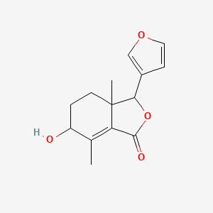 3-(Furan-3-yl)-6-hydroxy-3a,7-dimethyl-3,4,5,6-tetrahydro-2-benzofuran-1-one