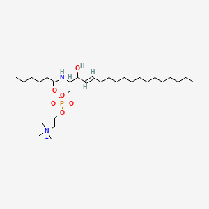 N-hexanoyl-D-erythro-sphingosylphosphorylcholine