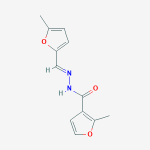 molecular formula C12H12N2O3 B1232121 2-methyl-N'-[(E)-(5-methylfuran-2-yl)methylidene]furan-3-carbohydrazide 