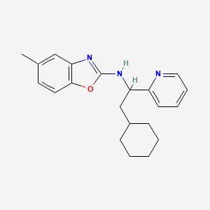 N-(2-cyclohexyl-1-pyridin-2-ylethyl)-5-methyl-1,3-benzoxazol-2-amine