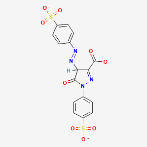molecular formula C16H9N4O9S2-3 B1232127 Tartrazine(3-) CAS No. 82182-01-2