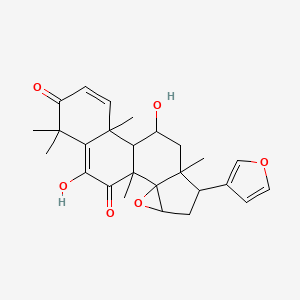 6-(Furan-3-yl)-9,17-dihydroxy-1,7,11,15,15-pentamethyl-3-oxapentacyclo[8.8.0.02,4.02,7.011,16]octadeca-12,16-diene-14,18-dione