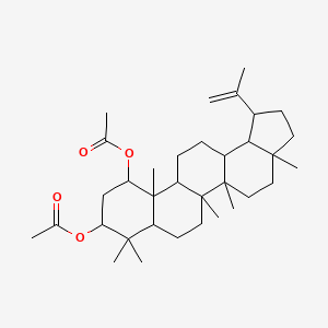 (11-Acetyloxy-3a,5a,5b,8,8,11a-hexamethyl-1-prop-1-en-2-yl-1,2,3,4,5,6,7,7a,9,10,11,11b,12,13,13a,13b-hexadecahydrocyclopenta[a]chrysen-9-yl) acetate