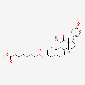 (3beta,5beta,11alpha)-3-[(7-Carboxy-1-oxoheptyl)oxy]-11,14-dihydroxy-12-oxo-bufa-20,22-dienolide